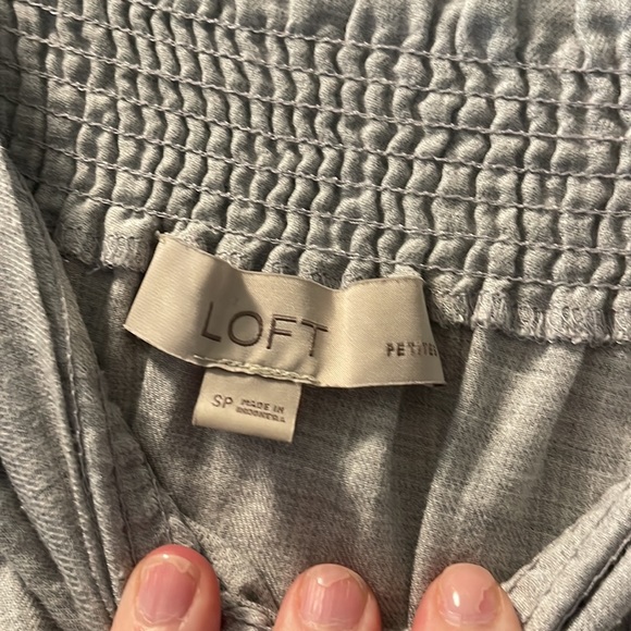 Loft light grey off the shoulder top - Picture 2 of 2